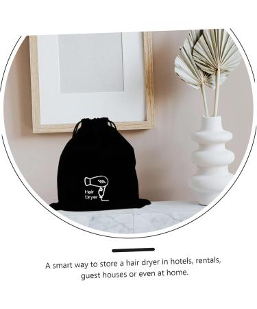 Beavorty Makeup Bag Large 3 Pcs Hair Dryer Storage Bag Black Purse Hair Dryer Organizer Hair Dryer Drawstring Bag Modeling Hat - Buy Online on GoSupps.com