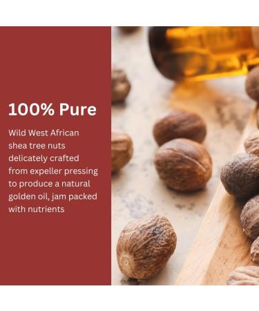 Wild Shea Nut Oil | 100% Pure West African Moisturizer for Hair Body & Face | Small Batch 2 Fl Oz | Natural Nourishing Oil - Buy Online on GoSupps.com