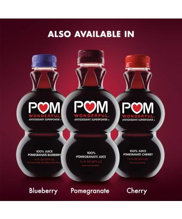 POM Wonderful 100% Pomegranate Juice 16 Fl Oz Bottle - Pack of 6 - Buy Online on GoSupps.com