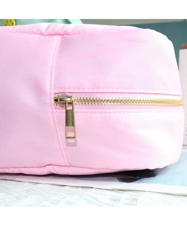 Kaymey XL Nylon Travel Cosmetic Bag Makeup Pouch Case - Pink - Buy Online on GoSupps.com