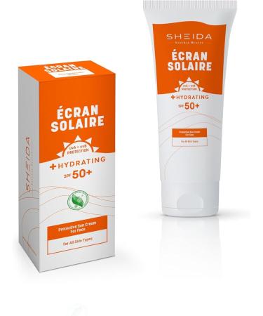  Sheida SUNSCREEN Face Sunscreen - SPF 50+ - 75 ml - Buy Online on GoSupps.com