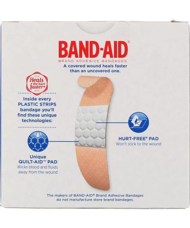 60 Count Plastic Band Aid Adhesive Bandages - Flexible & Durable - First Aid Essentials - Buy Online on GoSupps.com