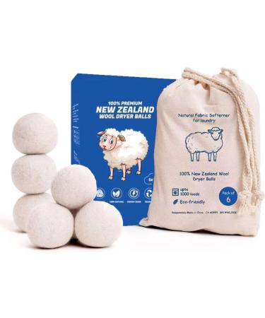 Buy Eco-Friendly Wool Dryer Balls - Natural Fabric Softener for All Laundry - Buy Online on GoSupps.com