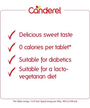 Canderel Sweetener 800 Tablets (2x400) Zero Calorie Sugar Substitute Sweetness with No Calories Ideal for Tea Coffee Baking Included Jaspem Shopping List - Buy Online on GoSupps.com