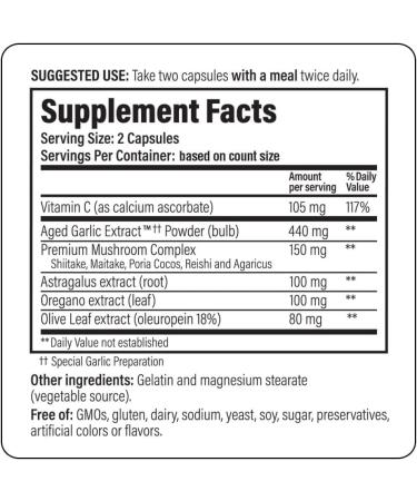 Kyolic Garlic with Calcium and Vitamins 200 Capsules - Buy Online on GoSupps.com