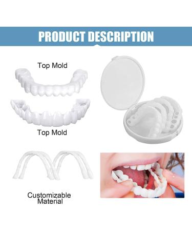 Smile Veneers Teeth - Comfort Fit Flex Cosmetic Teeth for Men & Women | 1 Pair of Top & Bottom False Teeth - International Shipping Available - Buy Online on GoSupps.com