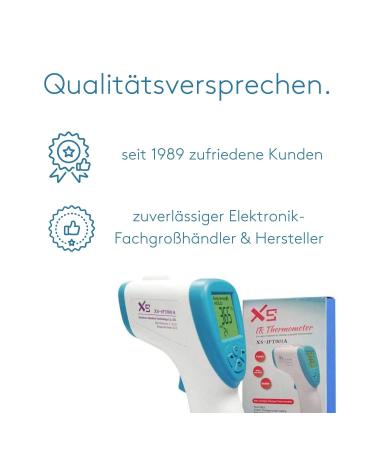 DeltaSat Fieberthermometer Contactless X001 | Infrared Thermometer with LCD Display Fever Alarm & 2S Measurement for Babies Children & Adults | Accurate Fever Measurement Device - Buy Online on GoSupps.com