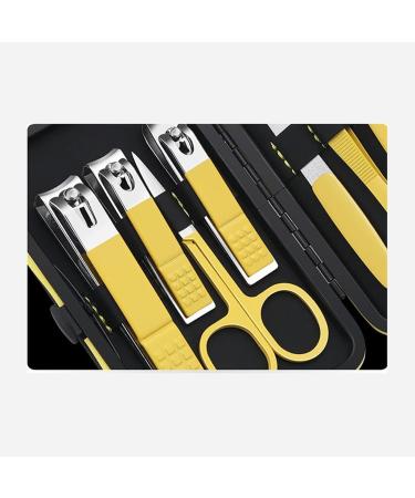 Nail Clippers Set Nail Clippers Set Sharp Nail Clippers Built-in Nail File 9 Pieces of Household Black Yellow Man and Woman (Color : A) - Buy Online on GoSupps.com