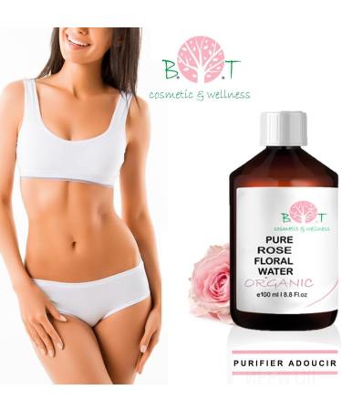 100% Pure Organic Rose Flower Water Hydrolate - 1000ml Sensitive Skin Lotion | Baby After Shaving & Hair Removal Care - Buy Online on GoSupps.com