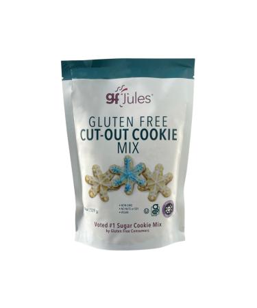 gfJules Certified Gluten Free Cut Out Cookie Baking Mix | Non-GMO, Vegan, Kosher & Top 8 Allergen Free | Great Cup for Cup Baking Alternative to Regular Cookie Mixes, Make 36 Sugar Cookies | 19 Ounces Cut-Out Cookie Mix 1.