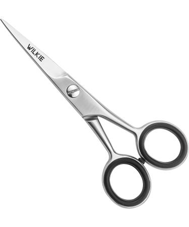 WILKIE Professional Beard Scissors for Men | Moustache & Beard Trimming Scissors with PU Leather Case | Sharp Scissor for Precise Shaping | Cutting Facial Hair Nose Hair & Eyebrow - Buy Online on GoSupps.com
