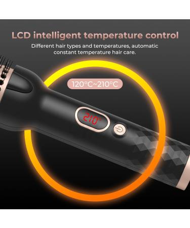 Buy Thermal Brush | 1.5" Heated Round Brush Curling Iron with Ceramic Tourmaline & PTC Heater - Detachable & Travel-Friendly - Buy Online on GoSupps.com
