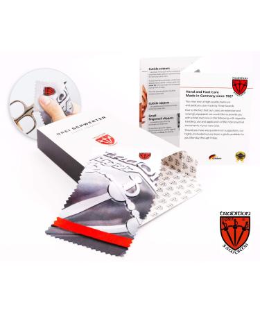 3 Swords Germany 10 Piece Manicure Pedicure Grooming Kit for Nail Care in Leather Case (Black) - Buy Online on GoSupps.com