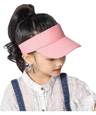 Kids Adjustable Sun Visor Cap - UV Protection Athletic Hat for 5-12 Years Old - Pink - Buy Online on GoSupps.com