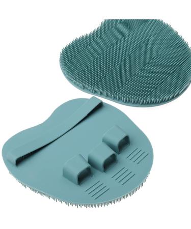 Soft Silicone Shower Brush 2 Pack - Body, Face & Short Hair Wash - Exfoliating Skin Massage Scrubber - Dry Skin Brushing Glove Loofah - Sensitive Skin Friendly - Peony Pink & Green - 1 Pair - Buy Online on GoSupps.com