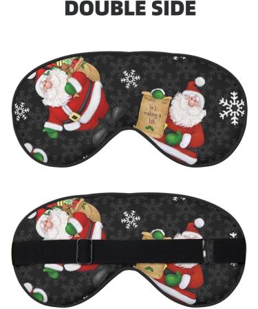 Merry Christmas Adjustable Blackout Eye Mask - Sleep Aid for Men & Women | Comfortable Eye Mask for Better Sleep - Buy Online on GoSupps.com