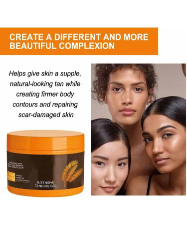 Luxury Intensive Tanning Gel New Tanning Gel Natural Tanning Accelerator Cream Gel Tanning Accelerator Cream Dark Brown Tanning Gel for Outdoor Sun Natural Tanning Cream Tanning Gel for Travel - Buy Online on GoSupps.com
