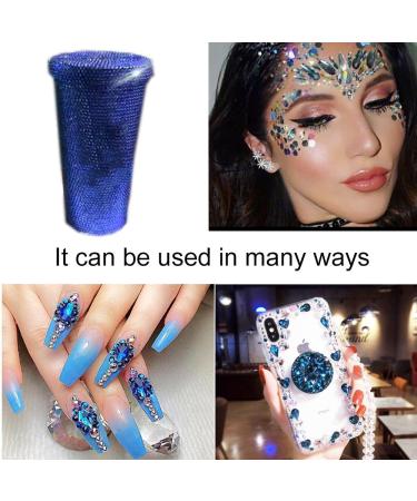 ALOCIAM 2200pcs Crystal Nail Rhinestones SS5-SS12 Crystal Nail Rhinestones Large Water Blue Nail Diamond DIY Nail Decorations Water Blue for DIY Decorations 1HRZ-Water Blue - Buy Online on GoSupps.com