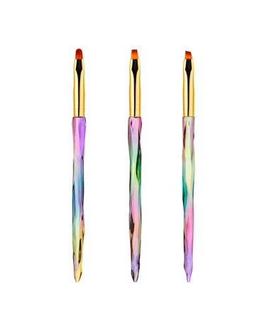 3 Pieces Sets Nail Art Brush Light Therapy Pen Embossing Pens DIY Creative Manicure