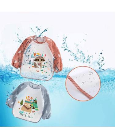 Buy QinGuang Pack of 3 Waterproof Baby Bibs | Kids Apron for Mess-Free Meals | Perfect for Toddlers - Buy Online on GoSupps.com