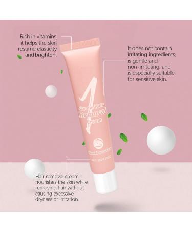  JASUBAI Virallush Ampltulastd 2-Pack Gentle Facial Hair Removal Creams with Aloe Vera and Hyaluronic Acid for Women Upper Lip Chin and Face - Buy Online on GoSupps.com