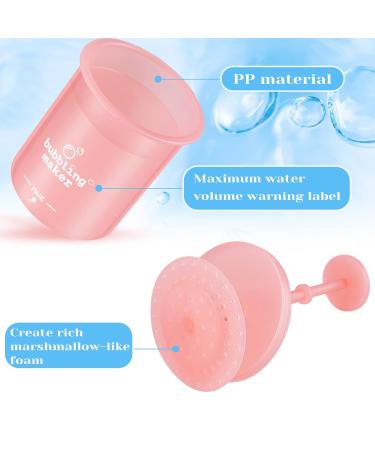 4 Pieces Face Foam Maker Set - Travel-Friendly Facial Cleanser Whip Maker for Quick Skincare & Cleansing - Lightweight Foam Cup Tool - Buy Online on GoSupps.com