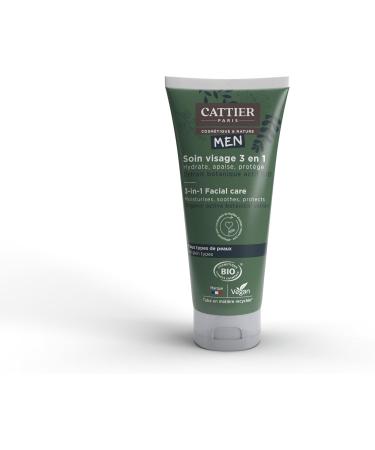 Cattier Men - 3 in 1 Organic Men's Face Care - All skin types - 50ml - Buy Online on GoSupps.com