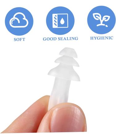 Buy 40pcs Silicone Protective Ear Plugs for Sleeping & Swimming - White 1 Count - Buy Online on GoSupps.com