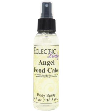 Angel Food Cake Body Spray 4 ounces Body Mist for Women with Clean Light & Gentle Fragrance Long Lasting Perfume with Comforting Scent for Men & Women Cologne with Soft Subtle Aroma For Daily 4 Fluid Ounces
