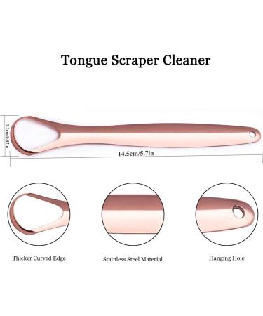 Premium 3-Pack Stainless Steel Tongue Cleaners - Bad Breath Solution with Case | Oral Care Essentials - Buy Online on GoSupps.com