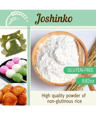 Joshinko Japanese Nonglutinous Rice Flour for Dango, Kashiwamochi, Chimaki - 8.8oz / 250g - Buy Online on GoSupps.com