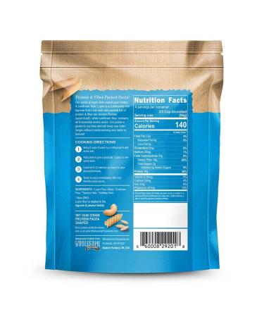 High Protein Pasta 19g Made with Lupin Flour & Sunflower Flour 4g Net Carb Gluten Free Keto Pasta Low Carb Pasta Lupin Pasta by lulupasta (Penne 1 Pack) 8 Ounce (Pack of 1) - Buy Online on GoSupps.com