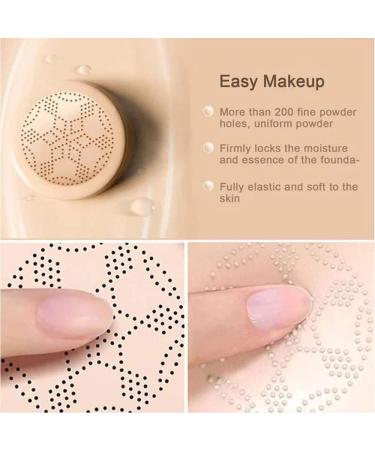 Ordolava Flawless CC Cream 2023 NEW Mushroom Head Air Cushion CC Cream Air Cushion CC Cream Mushroom Head Foundation Makeup Long Lasting Matte Concealer (2pcs Ivory White) - Buy Online on GoSupps.com