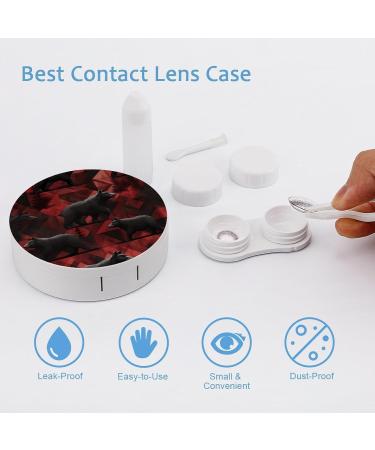 Wild Animal Bear Contact Lens Travel Kit | Cute Portable Case with Mirror for Outdoor Use - Buy Online on GoSupps.com