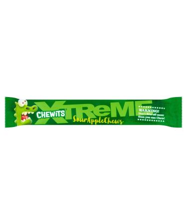 Chewits Xtreme B tonnets de Pomme Acide - 30 g - Lot de 4