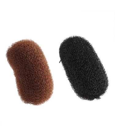 2 Pieces Hair Former Comb Hair Raise Styling Accessories Updo Hair Cushion Hair Clip Black and Coffee - Buy Online on GoSupps.com