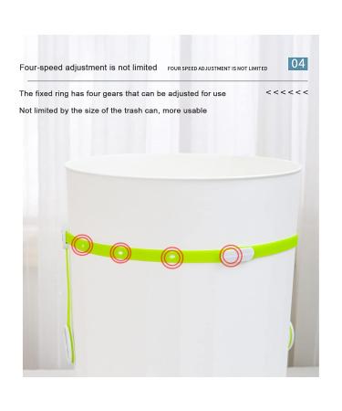4pcs Magnetic Trash Bag Clips Adjustable Kitchen Garbage Rubber Band The Strong Magnetic Buckle Ensures The Trash Can Liner Stays in Place with All Types of Trash Cans and Garbage Bags - Buy Online on GoSupps.com