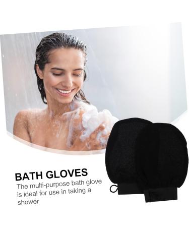 SOIMISS Moufles Exfoliants De Bain Double Face Noirs Taille Unique Gommage Corporel Massage Pour Peau S che Et Grasse Usage Quotidien - Buy Online on GoSupps.com