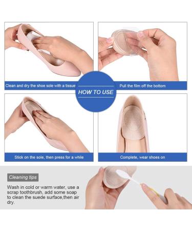 Haofy Heel Pillow Cushion Gel 2 Pairs of Heel Spur Inserts for Plantar Fasciitis & Achilles Tendon Relief 7mm Silicone Heel Protection for Men | 4 Pieces - Buy Online on GoSupps.com