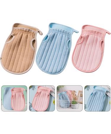 Beaupretty 3pcs Double Sided Bath Towel Mittens & Scrub Gloves - Premium Body Scrub & Spa Experience for Adults & Kids - Buy Online on GoSupps.com