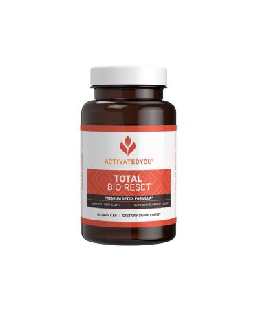 ACTIVATEDYOU Total Bio Reset- Detox Formula for Cleansing & Flushing Digestive System for Radiant Skin & Sustained Energy w/Chlorella, Kiwi Fruit, and Dandelion Root (60 Capsules)