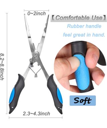 Stainless Steel Fishing Pliers with Sheath - 8.8 inches - Saltwater/Freshwater Hook Remover Tool - By Mygeromon - Buy Online on GoSupps.com