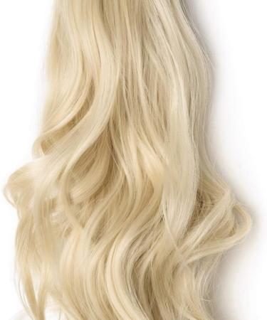 Silk-co 18inch Bleach Blond Long Curly Ponytail Extensions Claw on Synthetic Clip in Hairpiece Pony Tail Extension 18inch (Pack of 1) Bleach Blond - Buy Online on GoSupps.com