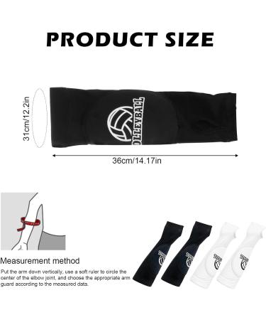 Volleyball Arm Protection Sleeves - 2 Pairs with Protective Pads & Thumb Hole for Men & Women | Forearm Training Accessories - Buy Online on GoSupps.com