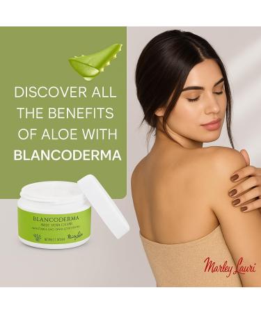 MARLEN LAMUR Blancoderma Brightening Face Cream with Organic Aloe Vera Lightweight Daily Moisturizer for Uneven Skin Tone Dullness & Dark Spots Non-Comedogenic For Women & Men 75g - Buy Online on GoSupps.com