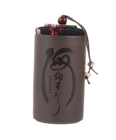 Zerodeko 1pc Office Tea Sealed Canister Sealed Container Tea Jar Food Storage Can Tea Coffee Vintage
