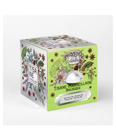 Araquelle Araquelle - Metal Cube with 24 Marseillaise Herbal Tea Bags