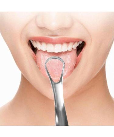 WILsem Stainless Steel Tongue Scraper | Tongue Cleaning Tool for Bad Breath | Includes Storage Box | Silver | International Shipping Available - Buy Online on GoSupps.com