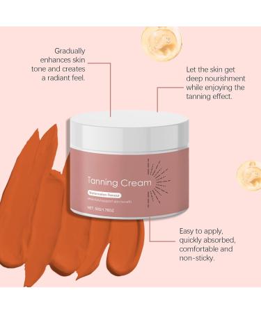  G n rique Tanning Lotion 50g Moisturizing Bronzing Tanner Gentle No-Sun Formula Hydrating -Tan Cream for Indoor Outdoor Summer Vacation Natural Glow and More - Buy Online on GoSupps.com