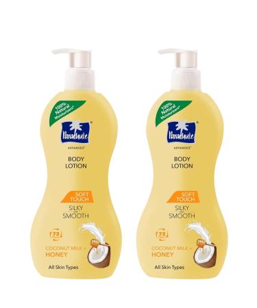 Parachute Advansed Soft Touch Body Lotion with Pure Coconut Milk & Honey |For Women & Men | All Skin types | 100% Natural 72h Moisturisation | 13.5 Fl.oz. (Pack of 2) Soft Touch 13.53 Fl Oz (Pack of 2)